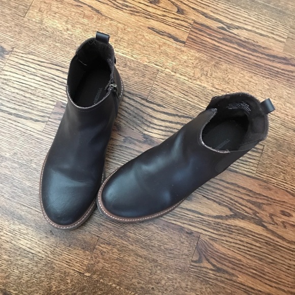 Tucker & Tate leather ankle boots zip brown 5M - Picture 5 of 8